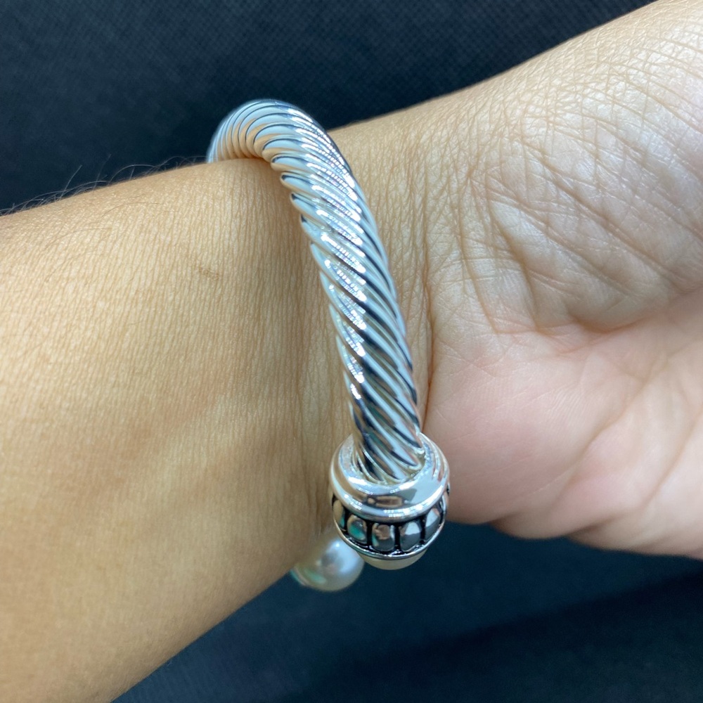 Silver Twisted Bracelet